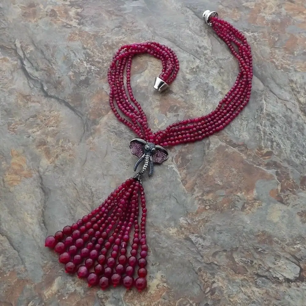 bella-5-fili-sfaccettato-fucsia-agata-nappa-della-collana-di-zircon-del-pendente-dell'elefante-19''