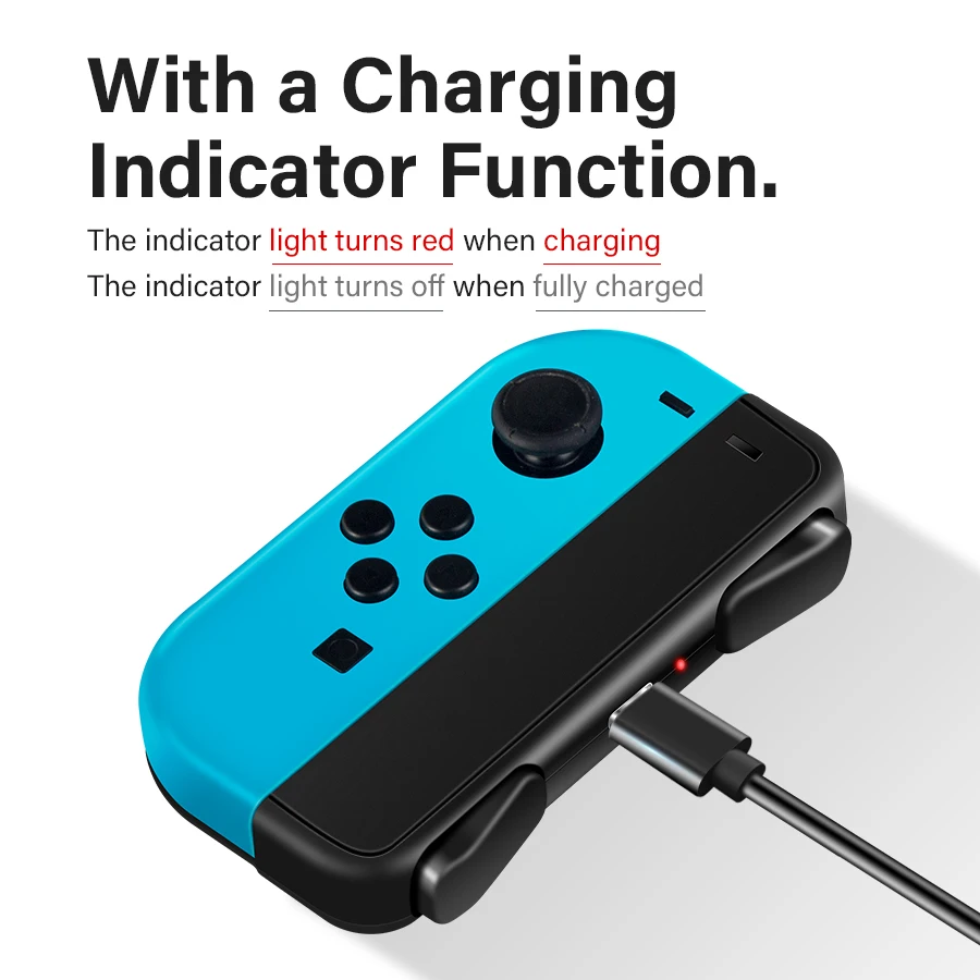 New TNS-900 Mini Charging Grip Charger Dock for Switch Joy-Con Controller Charger Dock
