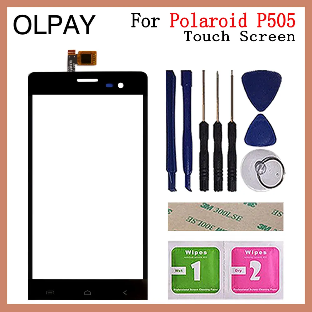 5,0 дюймов сенсорный экран для Polaroid P505 сенсорный экран дигитайзер Панель переднее стекло объектив сенсор ремонт и инструменты