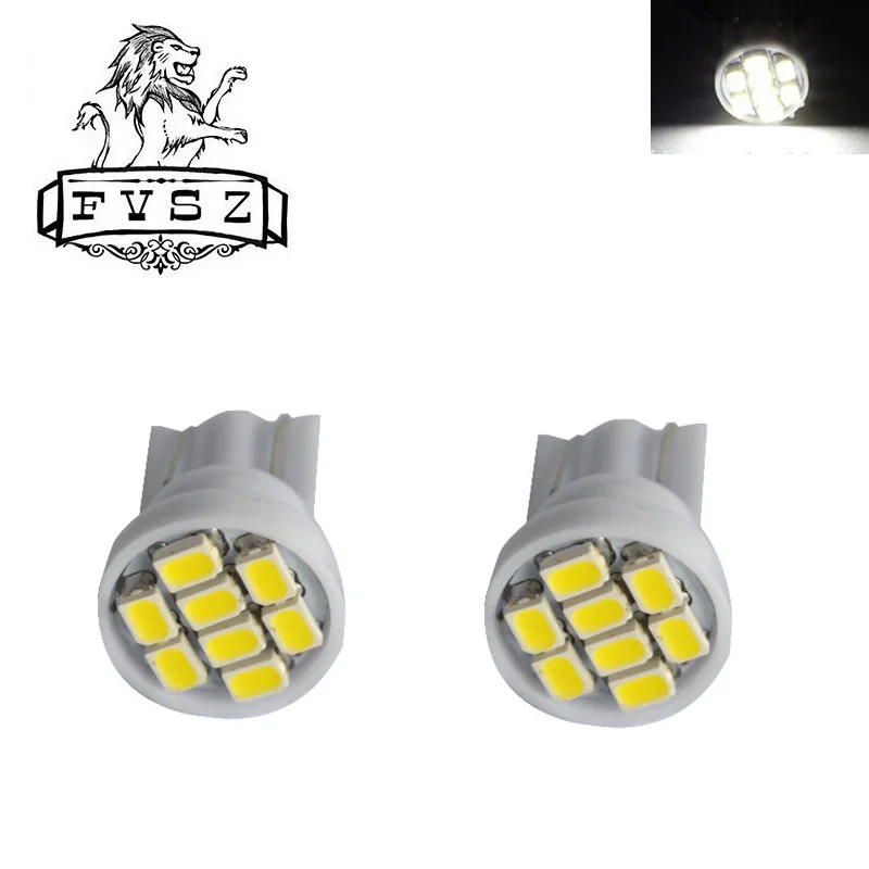 

2Pcs T10 12V W5W 194 501 8SMD LED Led Car display lamp Led Light Super bright white light