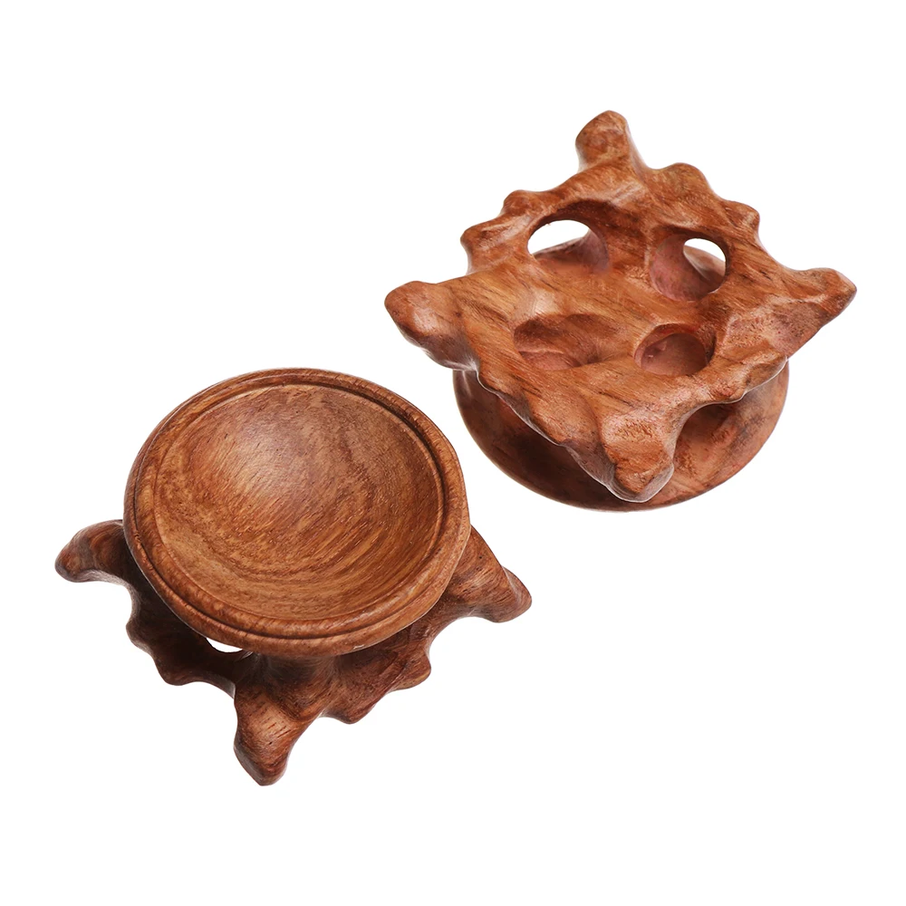 Acid Branch Wood Crystal Ball Holder Retro Miniature Home Desktop Display Stand 1pc wooden display stand