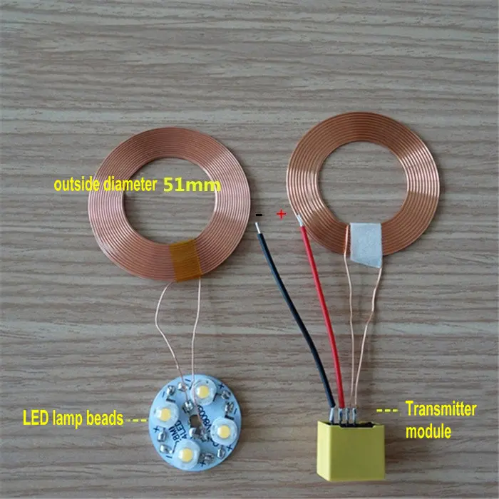 Беспроводной модуль питания/диаметр катушки 51 мм для дальнего расстояния DC Магнитная левитирующая лампа