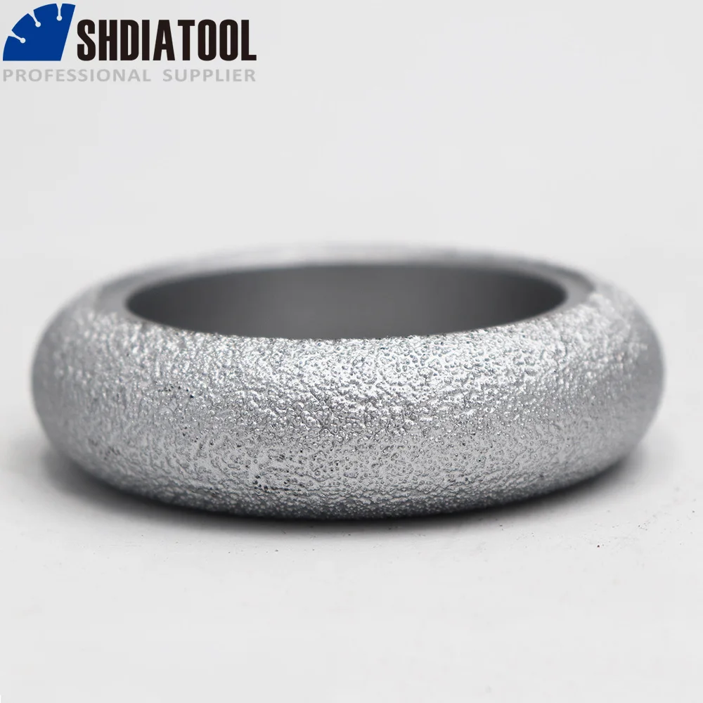 SHDIATOOL #3 Dia75mmX20mm Vacuum Brazed Diamond HAND-HELD Profile Wheel For Stone, Artificial Stone, Ceremics, Concrete....