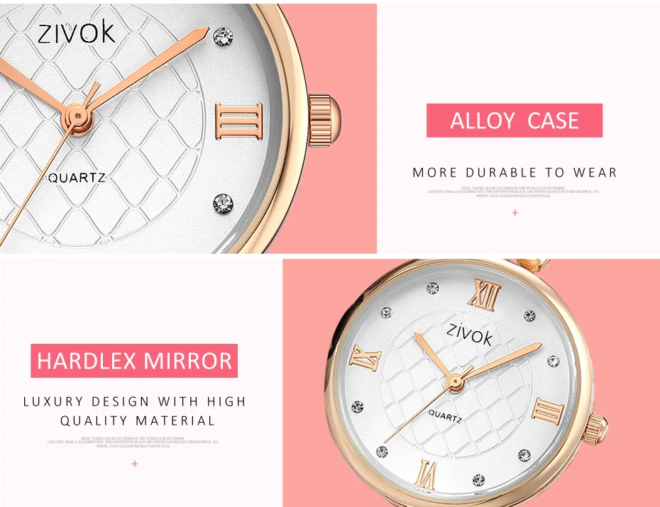 ZIVOK модные женские часы-браслет reloj mujer люксовый бренд Кварцевые женские наручные часы для женщины, девушка, возлюбленные часы