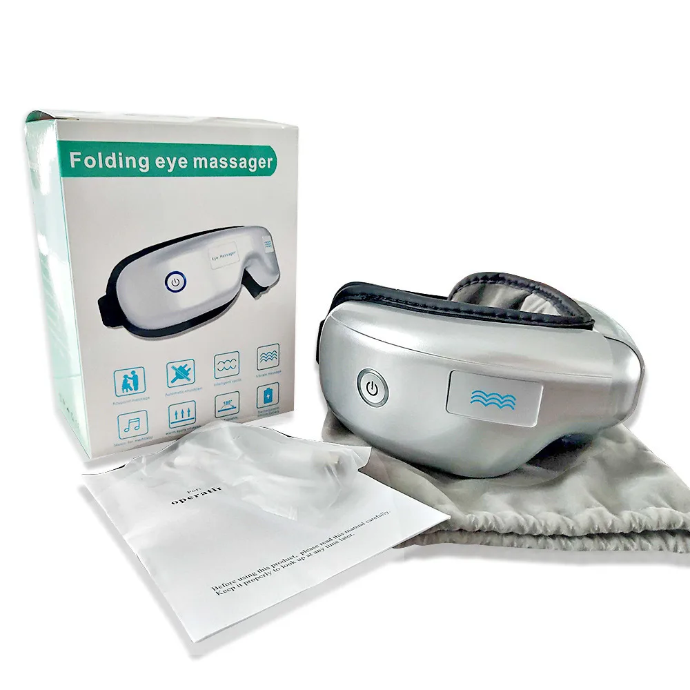 Складной Вибрационный Музыкальный Электрический массажер для глаз прибор для ухода за глазами для снятия усталости от морщин вибрационный массаж горячий компресс терапия Glasse