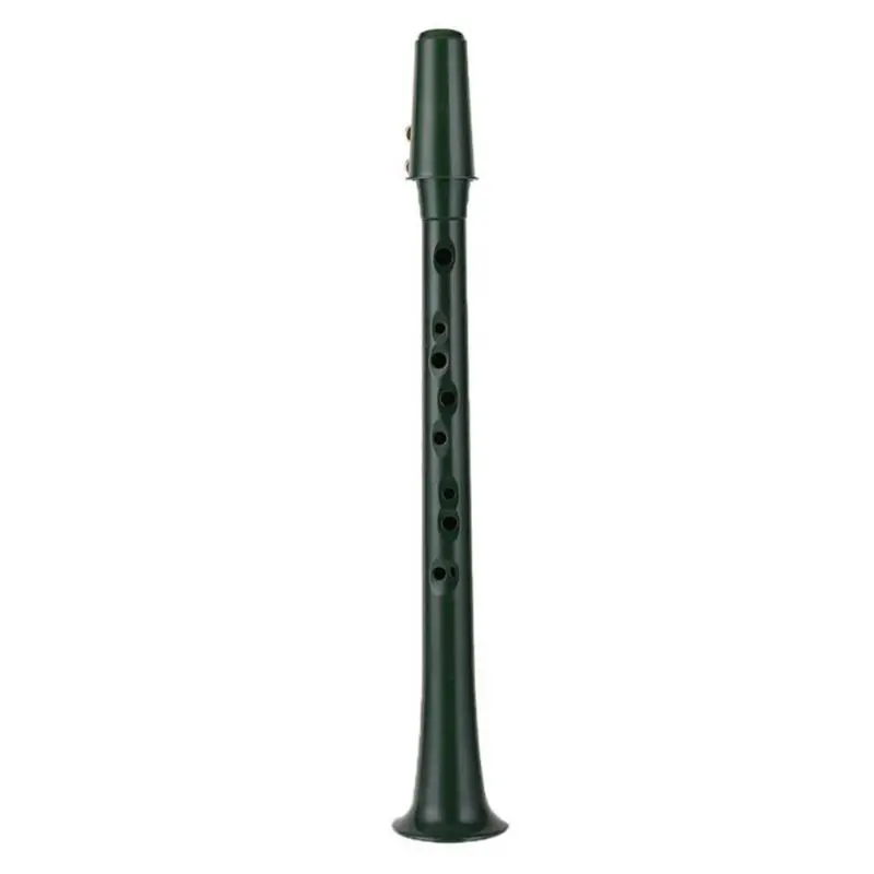 Мини переносной саксофон с 11 отверстиями C карманом для ключей Sax деревянный духовой инструмент с сумкой Q6PB - Цвет: Зеленый