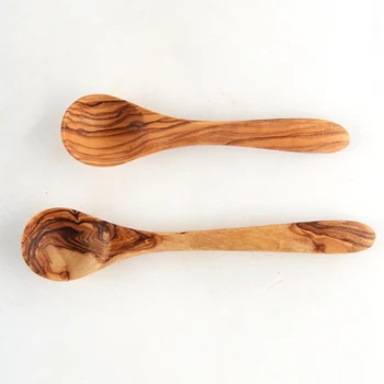 

Utensils Set for Kitchen coffee cafe Spoons Tools for Nonstick Cookware, Natural Olive wood kitchenwares #600T