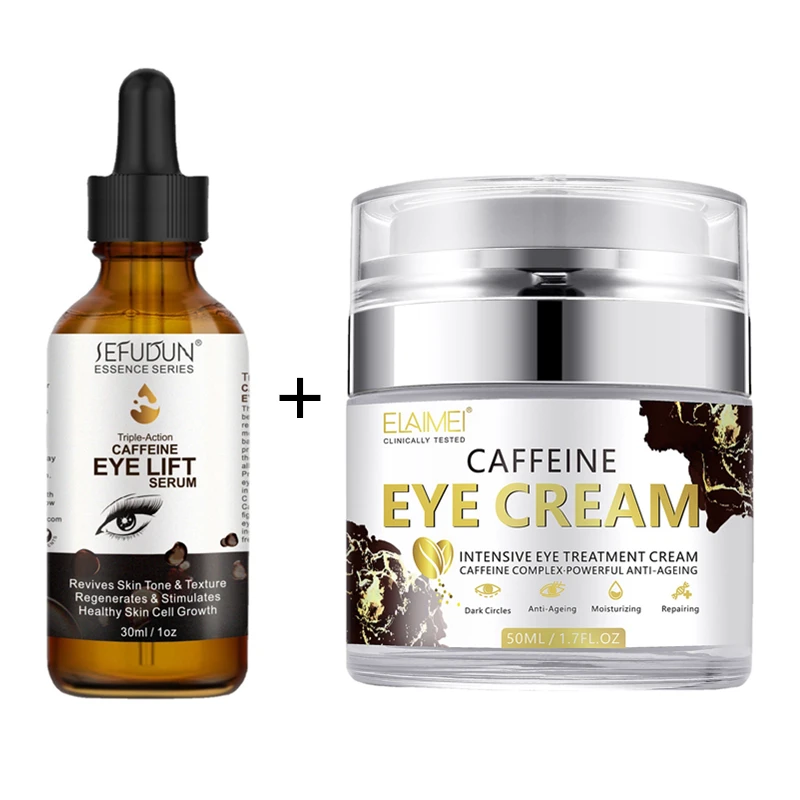 

Instantly 50ML Hyaluronic Acid Coffee Eye Cream and Eye Lift serum Anti-Wrinkle Remover Dark Circle Against Puffiness Anti Aging