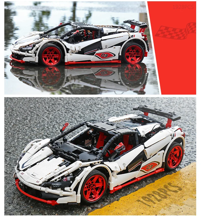 20087 DHL Yeshin Technic автомобиль серии совместим с новым MOC-16915 P1 RC автомобиль набор детей строительные блоки кирпичи приложение RC автомобиль