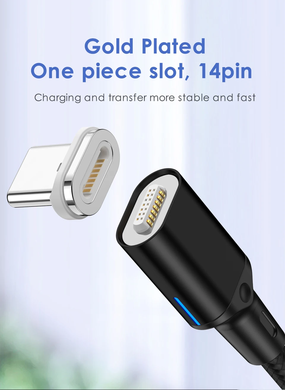 IPSY Магнитный Мобильный кабель для зарядки телефона 1 м QC3.0 Быстрая зарядка 3A 18 Вт Быстрая зарядка USB-Type C для Lightning iPhone Micro