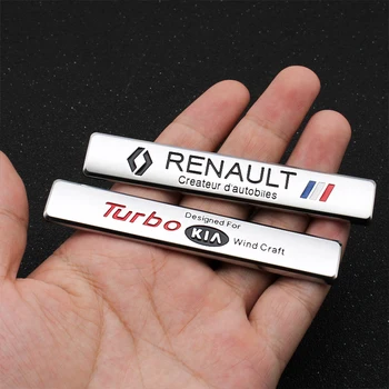 

3D Car Stickers Metal Leaf board side tail Logo Car Styling Tail Decal For Mercedes Honda Mitsubishi Toyota Ford Skoda Jeep BMW