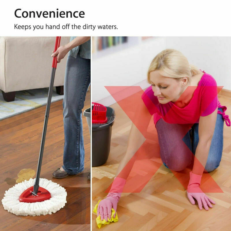 

1 Pcs 360 Degree Rotating Magic Rotation Mop Microfiber Heads Mop Floor Mop Heads Replacement Fiber Mop Heads Floor Cleaner