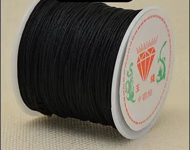 1Roll 0.8 1 1.5 mm Nylon Cord Thread Chinese Knot Macrame Cord Bracelet Braided String DIY Tassels Beading String Thread Jewelry 