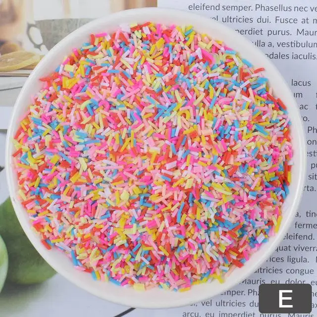 1KG Addition Sprinkles For Slime Charms Filler for Fluffy Mud Toys Slime Supplies Accessories Clay DIY Clay Kit Beads Wholesale - Цвет: E