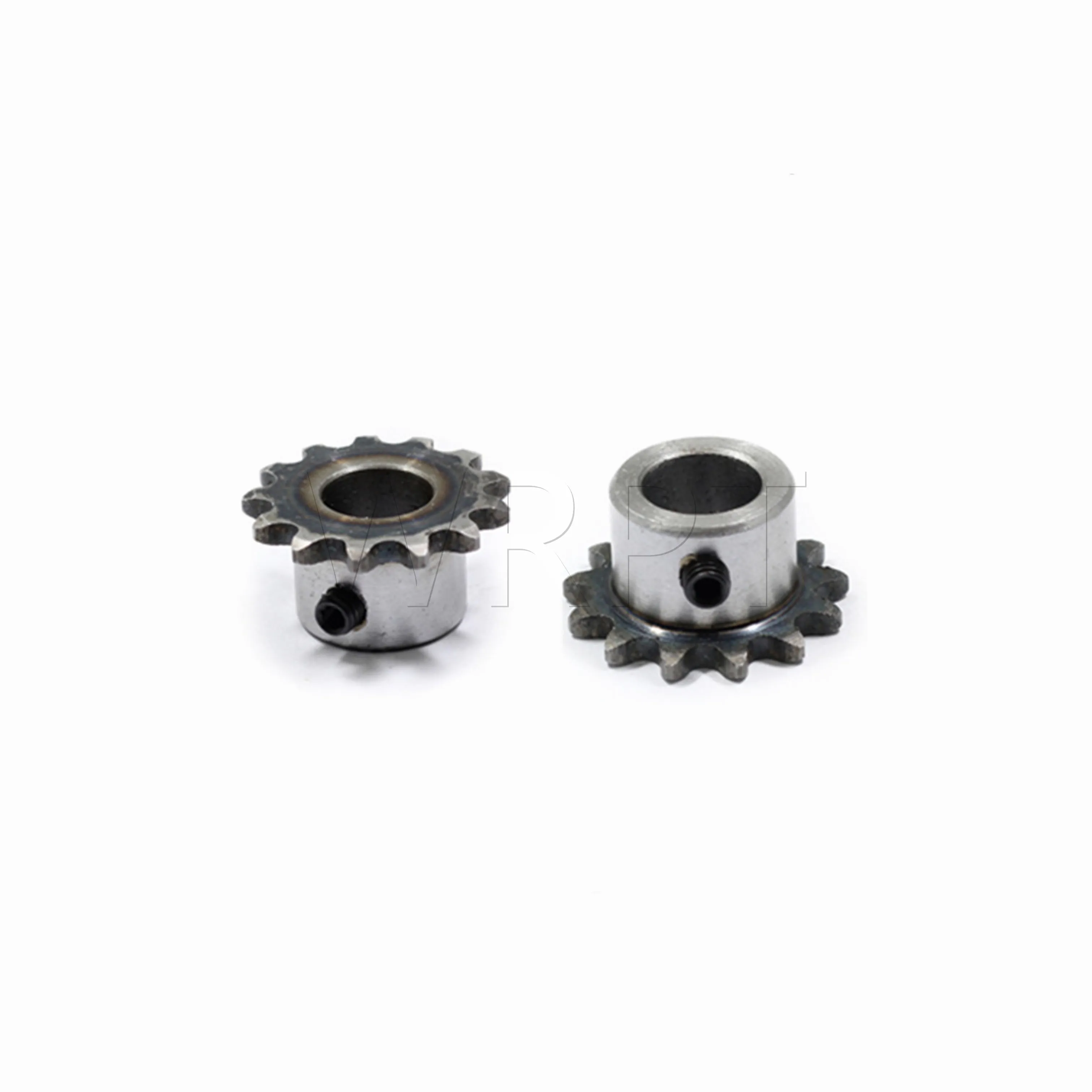 2 points(04C) Sprocket 19 to 24 Teeth Standard Hole M5 Screw Hole Fixed 45# Steel Quenching Pitch 6.35mm General Motor