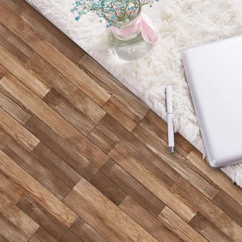 

7PCS PVC Wood Grain Floor Stciker Decal Self Adhesiv E Home Decoration