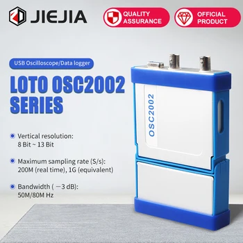 

USB Oscilloscope/Data logger 2 channels vertical resolution expansion modules waveform image mouse wheel operations OSC2002