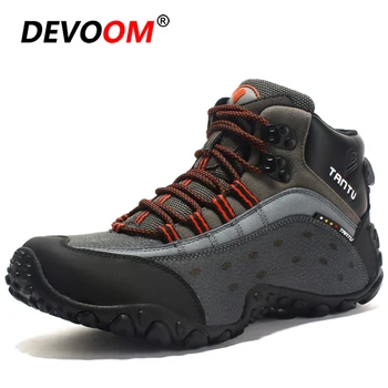 

Outdoor Trekking Shoes Waterproof Hiking Shoes Men Leather Mountain Climbing Shoes High Quality Breathable Hiking Hunting Boots