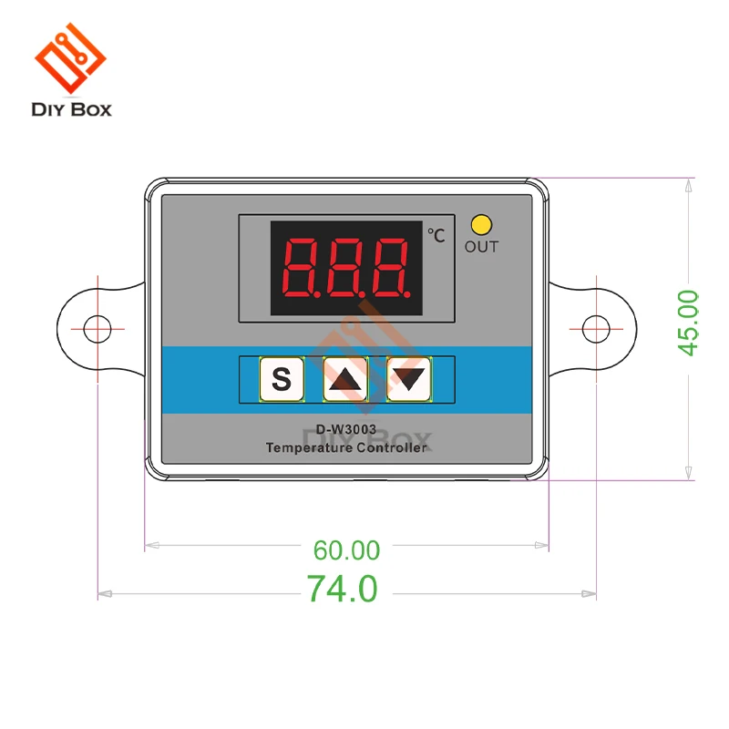 W3001 W3003 220/12/24V Цифровой Температура контроллер микро термостат терморегулятор инкубатор для аквариума температура воды регулятор