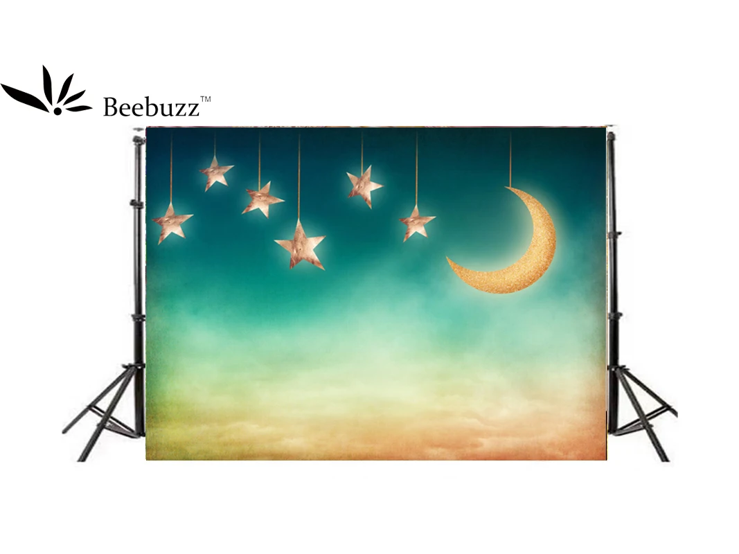 

Beebuzz Photo Background Star And Moon Children Cartoon Photography Backdrops Photo Backdrop