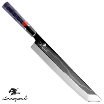 

11 inch Salmon Sushi Knife 33 Layer Damascus Japanese Kitchen knives Utility Cooking Tools Cleaver Filleting Fish Sushi Knife