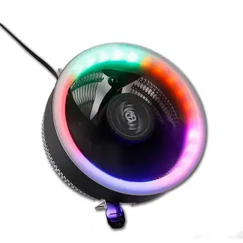 

RGB Fan Q2 Computer CPU Cooling Fan LED Colorful Light Heatsink Radiator for Intel AMD 754 939