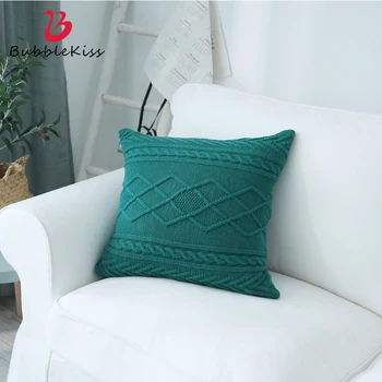 

Bubble Kiss Modern Simple Pillow Case Geometric Pattern Design Sofa Cushion Cover Polyester knitted Home Decoration Pillowcase