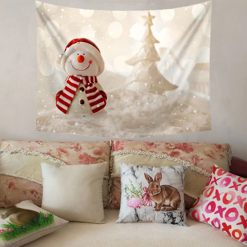 Christmas Tapestry decoration Wall Hanging Tapestry Wall Cloth Wall Hanging Throw Blanket Yoga pad Sleeping Tapestries Home Deco