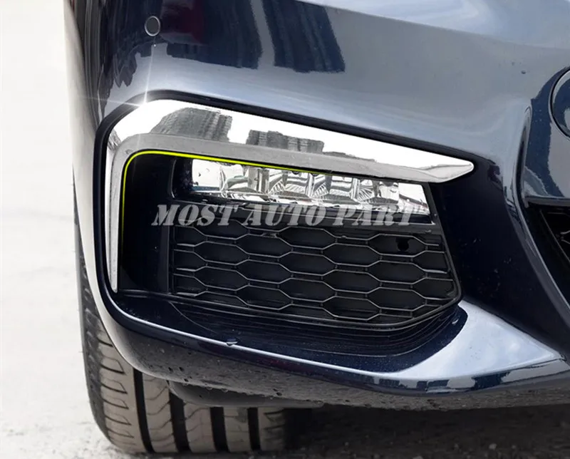 Накладка на передний бампер из АБС пластика для противотумансветильник 2 шт. BMW 5