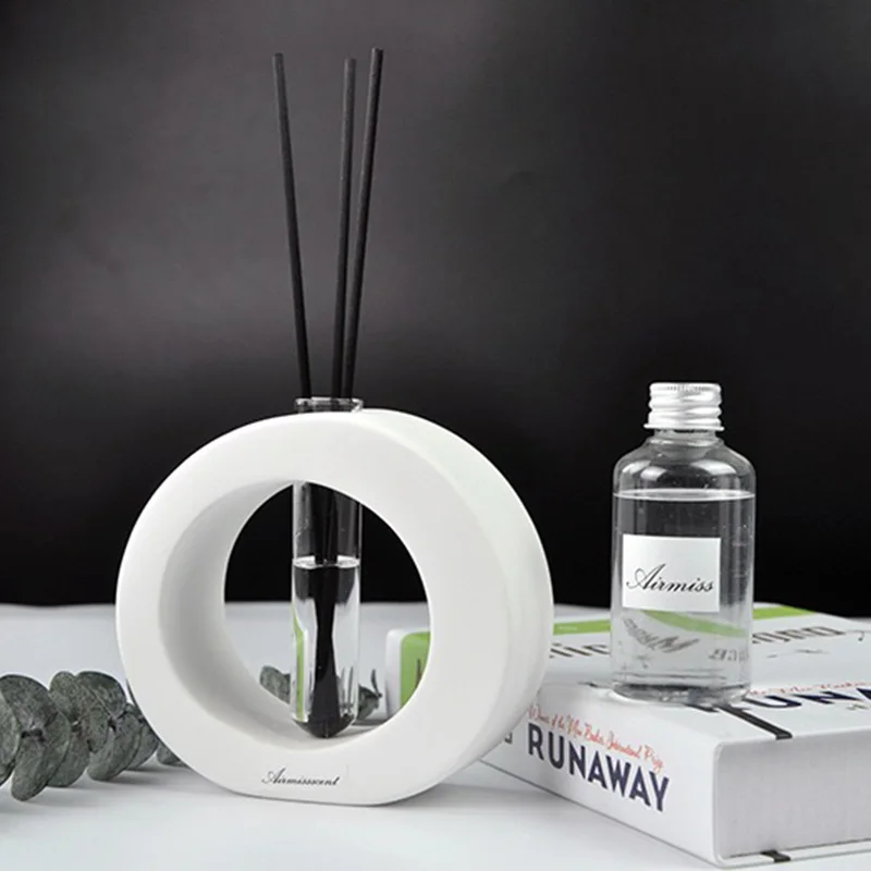 Aromatherapy Plaster Diffuser Silicone Mold Oval Rectangular Concrete