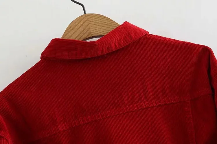 Осень стиль AliExpress Женская куртка Европа и Америка BM вельветовое универсальное короткое одноцветное пальто