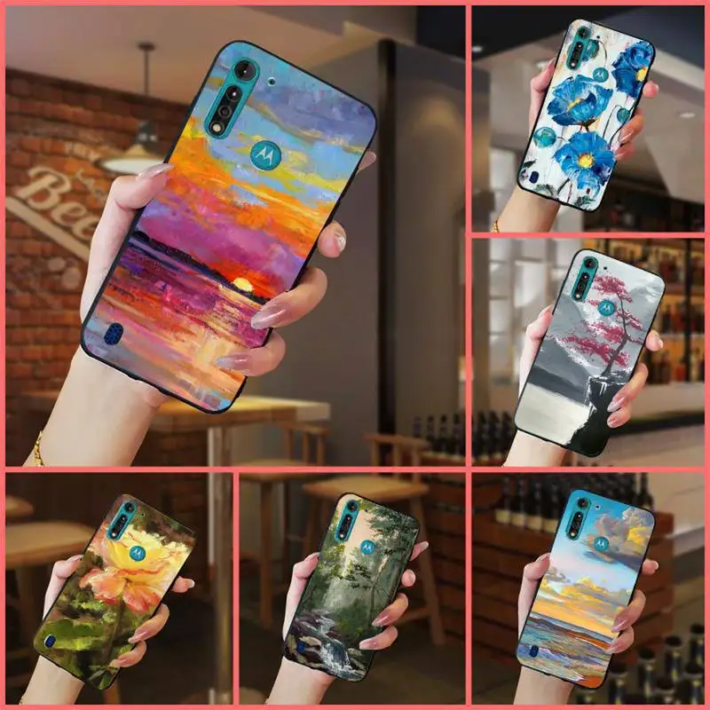 

Painting Forest Flower Leaf Phone Case For Xiaomi Redmi 7 9t a3Pro 9se k20 mi8 max3 lite 9 note 8 9s 10 pro
