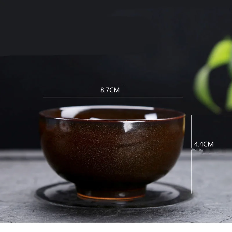 Новинка 2 шт. новый продукт глазурованная одинарная чашка Tianmu чайная ming кофейная