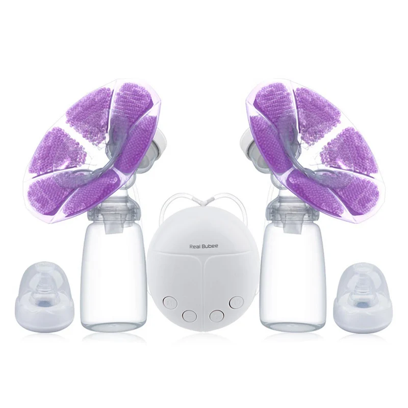 

Double Electric Breast Pumps Powerful Nipple Suction Baby Milk Bottle Cold Heat Pad Nippl USB Electric Breast Pump