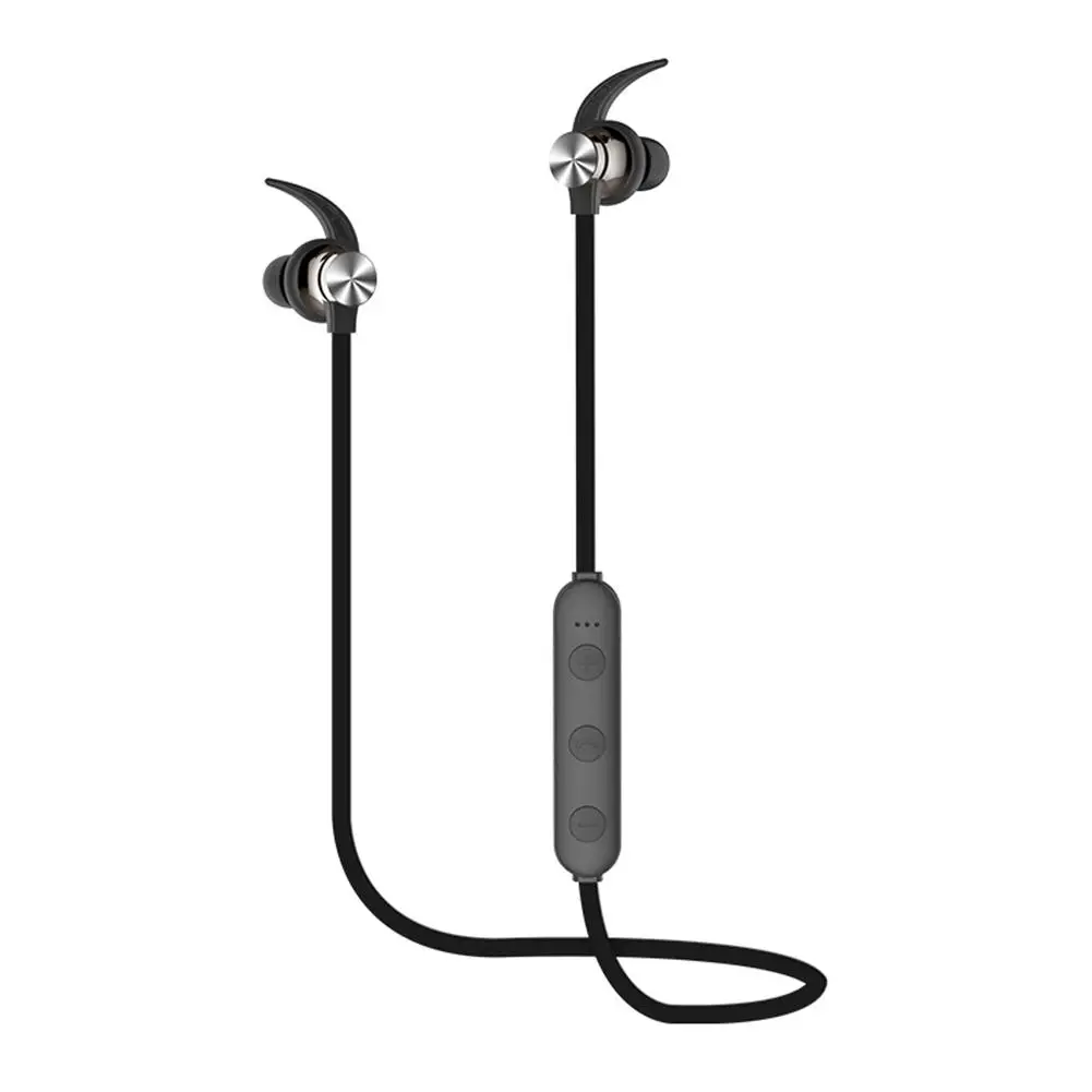 Bluetooth наушники-вкладыши 5,0 Беспроводные спортивные стерео гарнитуры с силиконовой ушной крышкой многофункциональные спортивные игровые наушники - Цвет: Black