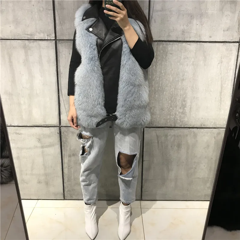 ladies fur vest women real fur vest natural fur gilet