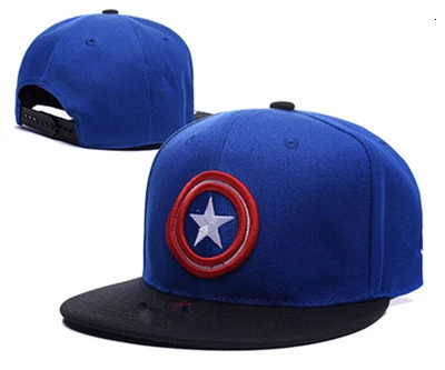 Captain hat Регулируемая бейсбольная Кепка Для Взрослых С супергероями, бейсболка в стиле бесконечных войн, хлопковая Кепка с вышивкой в стиле хип-хоп для мужчин и женщин - Цвет: Captain hat