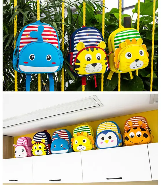 Children Backpack Cute Kid Baby Toddler Kindergarten Schoolbag 3D Cartoon Animal Bag Rucksack Shoulder Baby Gift For Toddler 3
