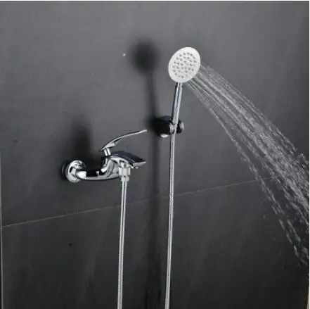 Vidric Bath& Shower Faucet white/orange/green/black/chrome wall mounted bathtub faucet exposed B&S faucet set hand held Shower