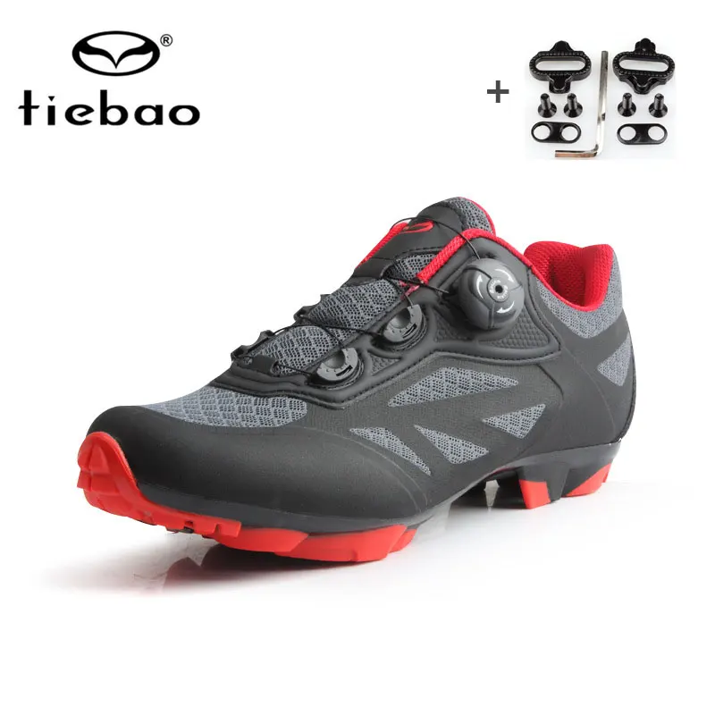 1903 Black cleats Tiebao, новинка, обувь для велоспорта, самоблокирующиеся, ультралегкие, дышащие, MTB, обувь для велоспорта, sapatilha, ciclismo, mtb, мужские спортивные кроссовки - Цвет: 1903 Black cleats