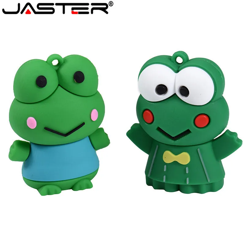 

JASTER Cartoon cute frog model usb 2.0 4GB 8GB 16GB 32GB 64GB pen drive USB Pendrive Flash Drive creative U disk