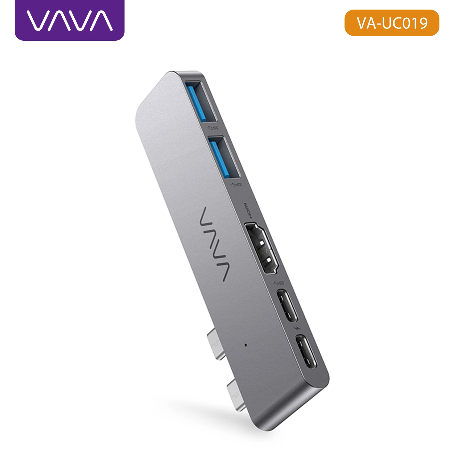 VAVA VA UC019 5 in 2 USB C 3.0 Hub Dual Monitor Connectivity Adapter 5K60Hz Dock Splitter Fast