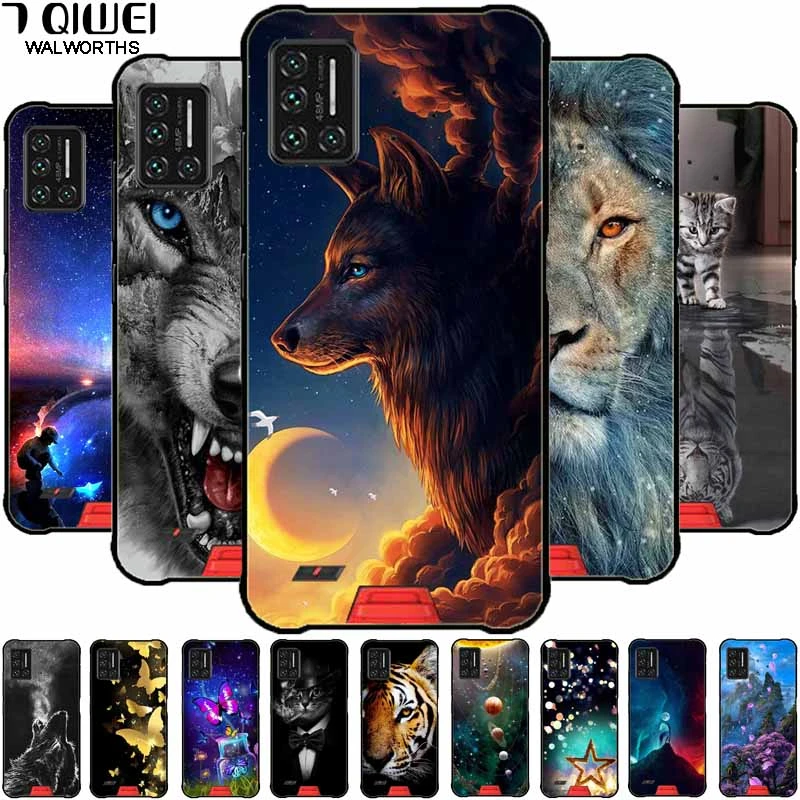waterproof pouch for swimming For Umidigi Bison Case X10 Pro GT Silicone Soft Wolf Phone Cover For Umidigi Bison X10 Pro Case X10 TPU Fundas Paras Capa cute waterproof phone pouch