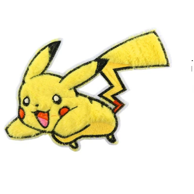 5 шт. Pokemon Go Прекрасный Пикачу Железный на уровне а патчи теплопередача пирография для DIY одежды сумки украшения - Цвет: 1-5PCS