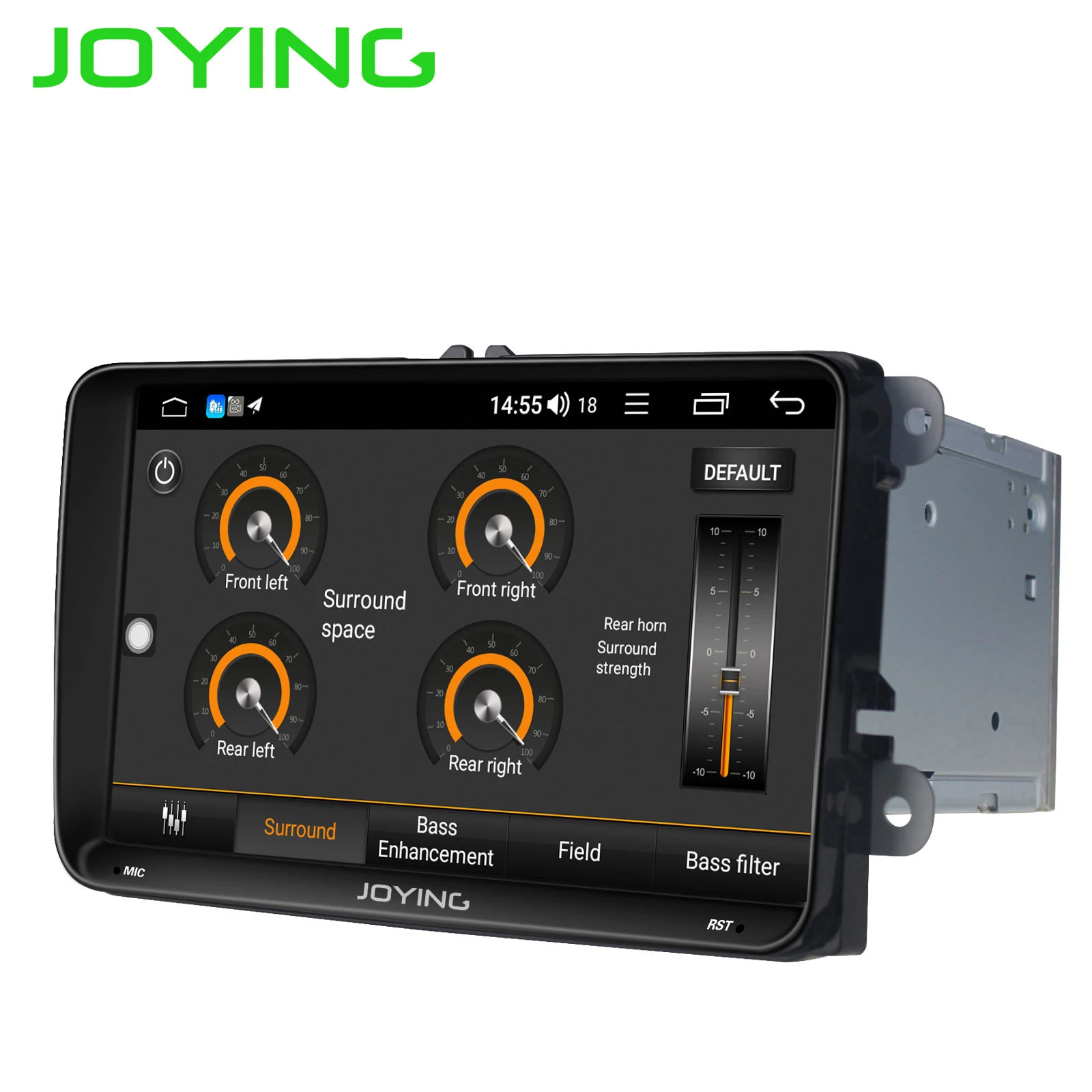 Top JOYING Android 8.1 head unit Octa Core DSP 2GB+32GB 9 inch 2din Car Radio support Rear View camera/DVR/SWC for Volkswagen/VW GPS 5