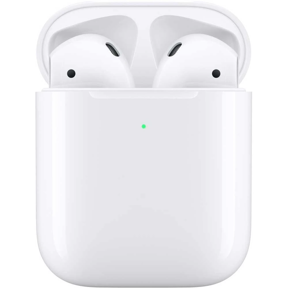 Гарнитура вкладыши Apple AirPods белый беспроводные bluetooth(беспр.кейс в компл