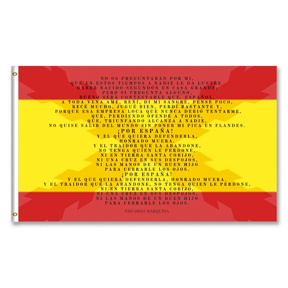 Bandera de España con la sombra Cruz Borgoña el brindis del солдатado los terкухня ejercito español | Дом и сад
