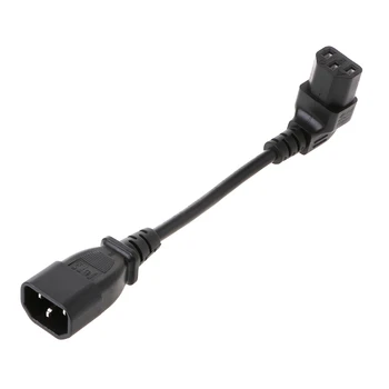 

Male to Female C14 C13 PLug PDU Extension Power Cable Connector Right Angle
