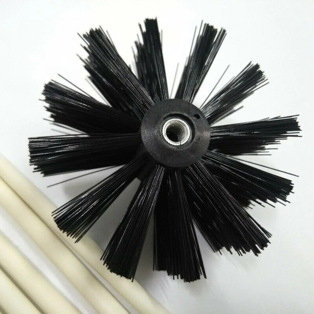 

Rotary Dryer Duct Nylon Durable With 6 Rods Fireplace Cleaning Practical Kettle House Sweep Tool Industrial