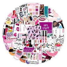 

50/100PCS Cosmetics Stickers Pretty Girl Lipstick Perfume High Heels Pattern DIY Good life list Luggage Phone Cute Stickers Toys